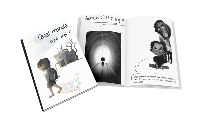 Stripverhaal migrantenkinderen