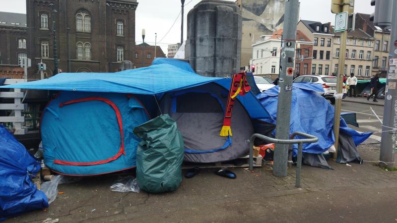 tentenkamp aan het Klein Kasteeltje