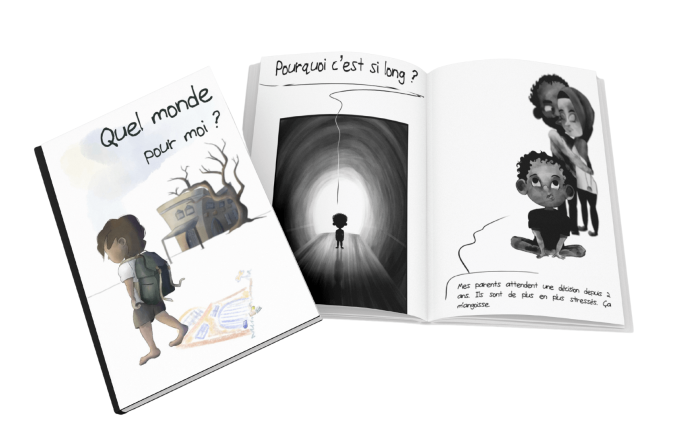 Stripverhaal migrantenkinderen