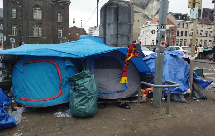 tentenkamp aan het Klein Kasteeltje